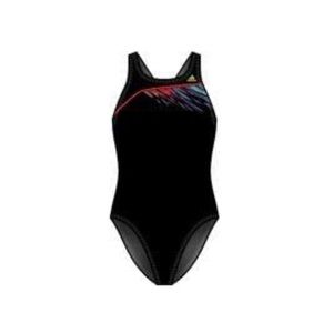 NWT Adidas One Piece Swimsuit Black Multi